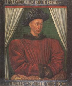 Jean Fouquet Charles VII King of France (mk05) oil painting image